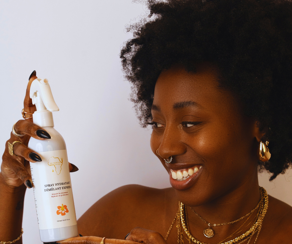 Soin Spray Hibiscus – Hydratation & Éclat Cheveux