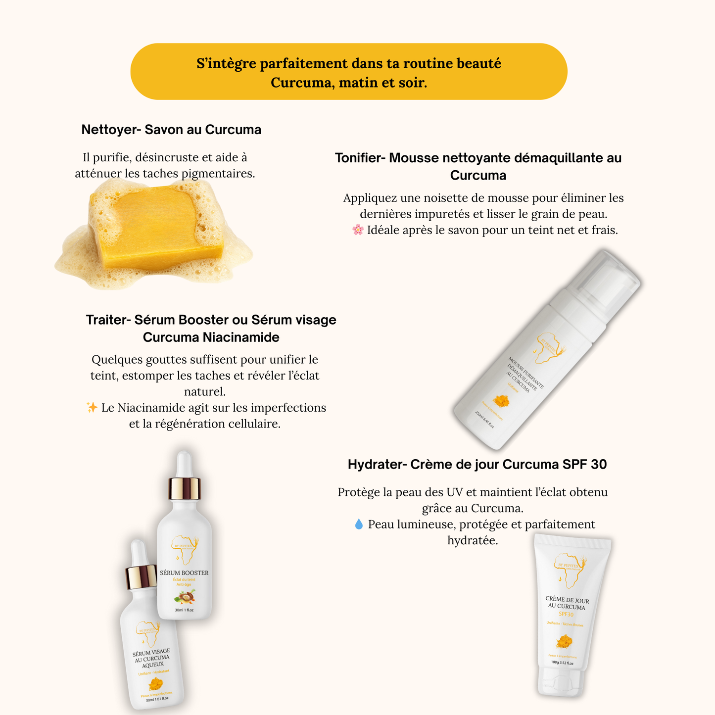 Savon Curcuma - Visage & Corps - Peaux à Imperfections