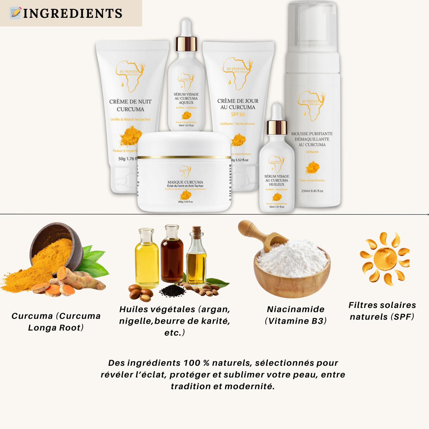 Routine Curcuma Anti-Taches & Acné Visage