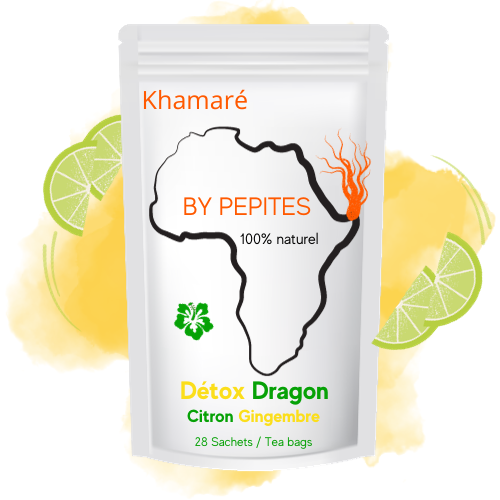 DETOX DRAGON – Thé Détox & Minceur (Parfum Citron Gingembre)