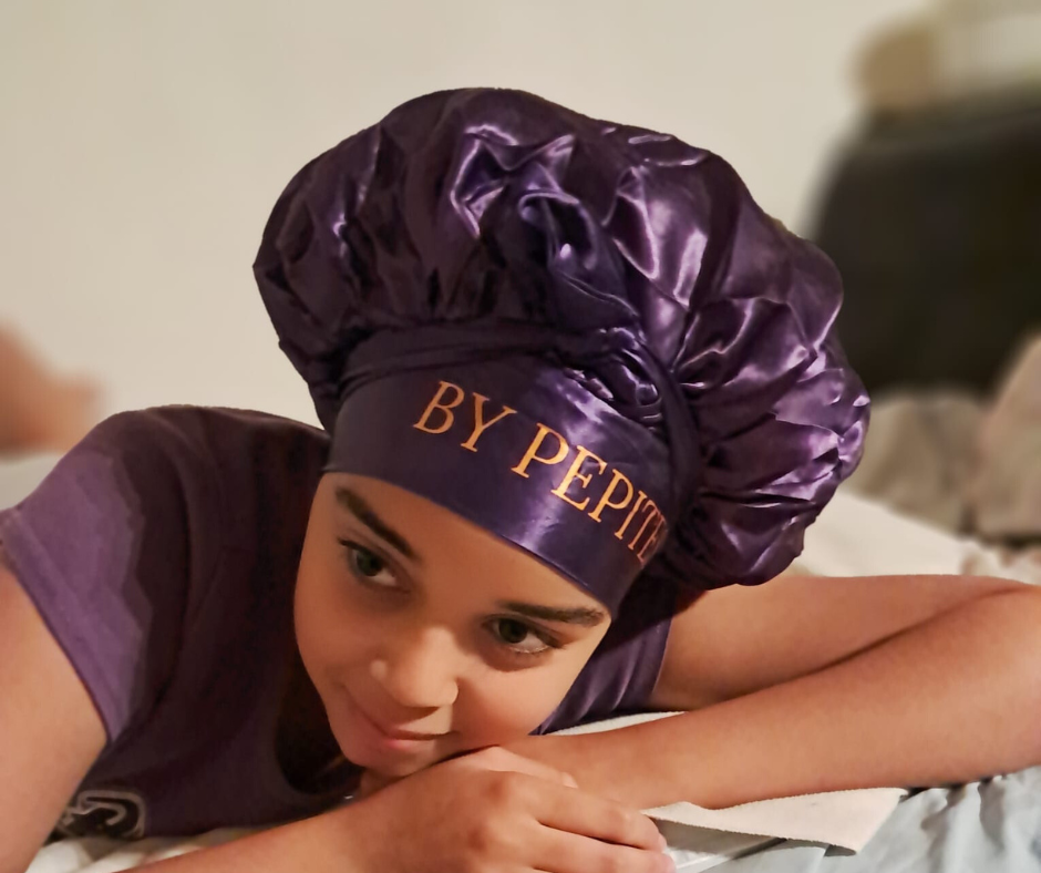 Bonnet de Nuit en Satin - BY PÉPITES