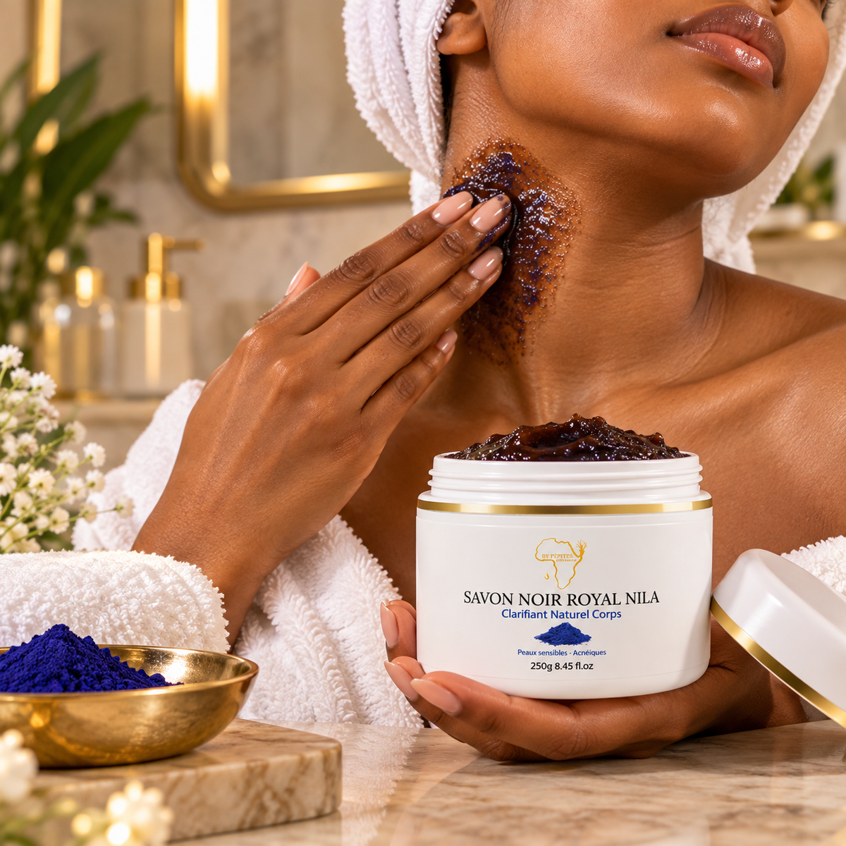 Savon Noir Correcteur Hyperpigmentation au Nila