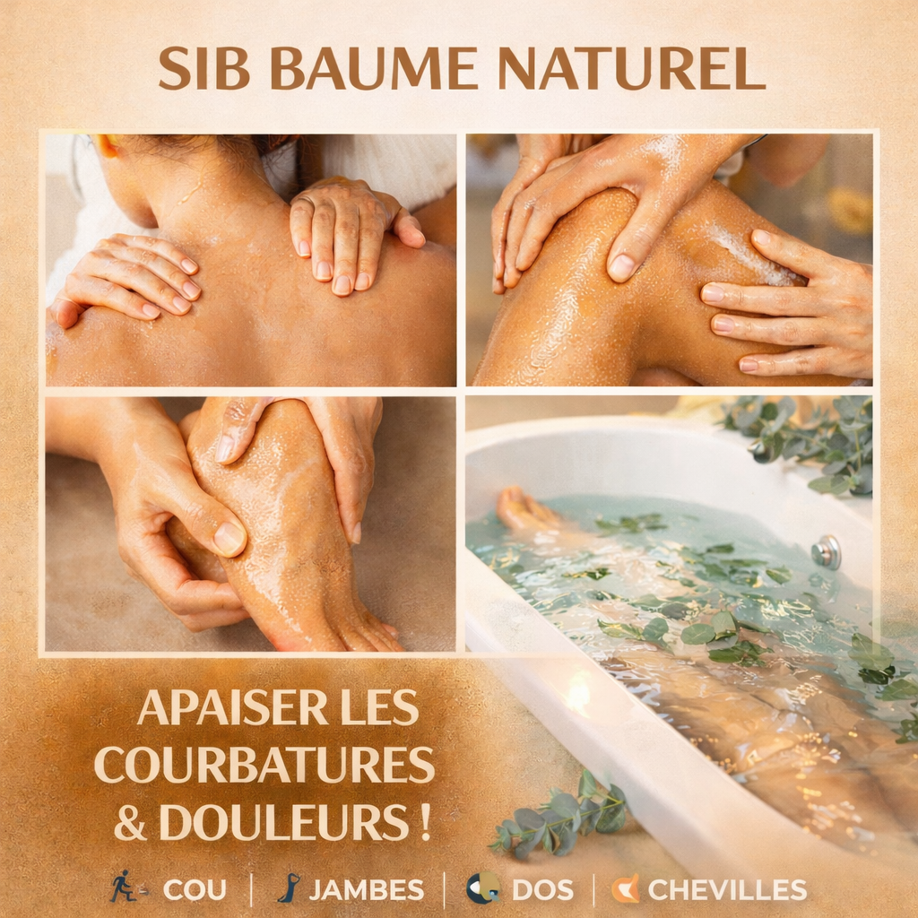 Sib Baume - Soin naturel pour les tensions du quotidien courbatures