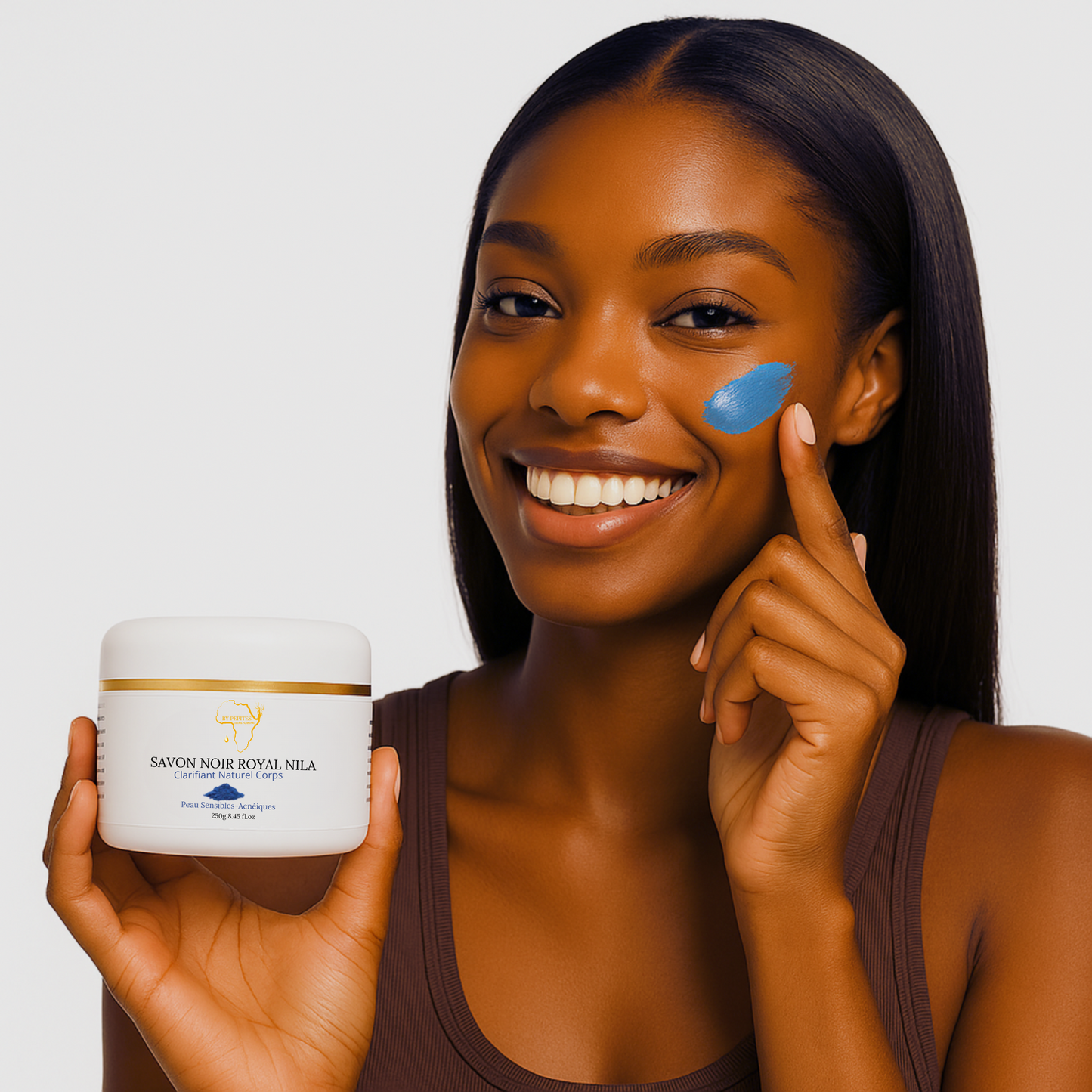 Savon Noir Royal au Nila – Unifiant & Éclat