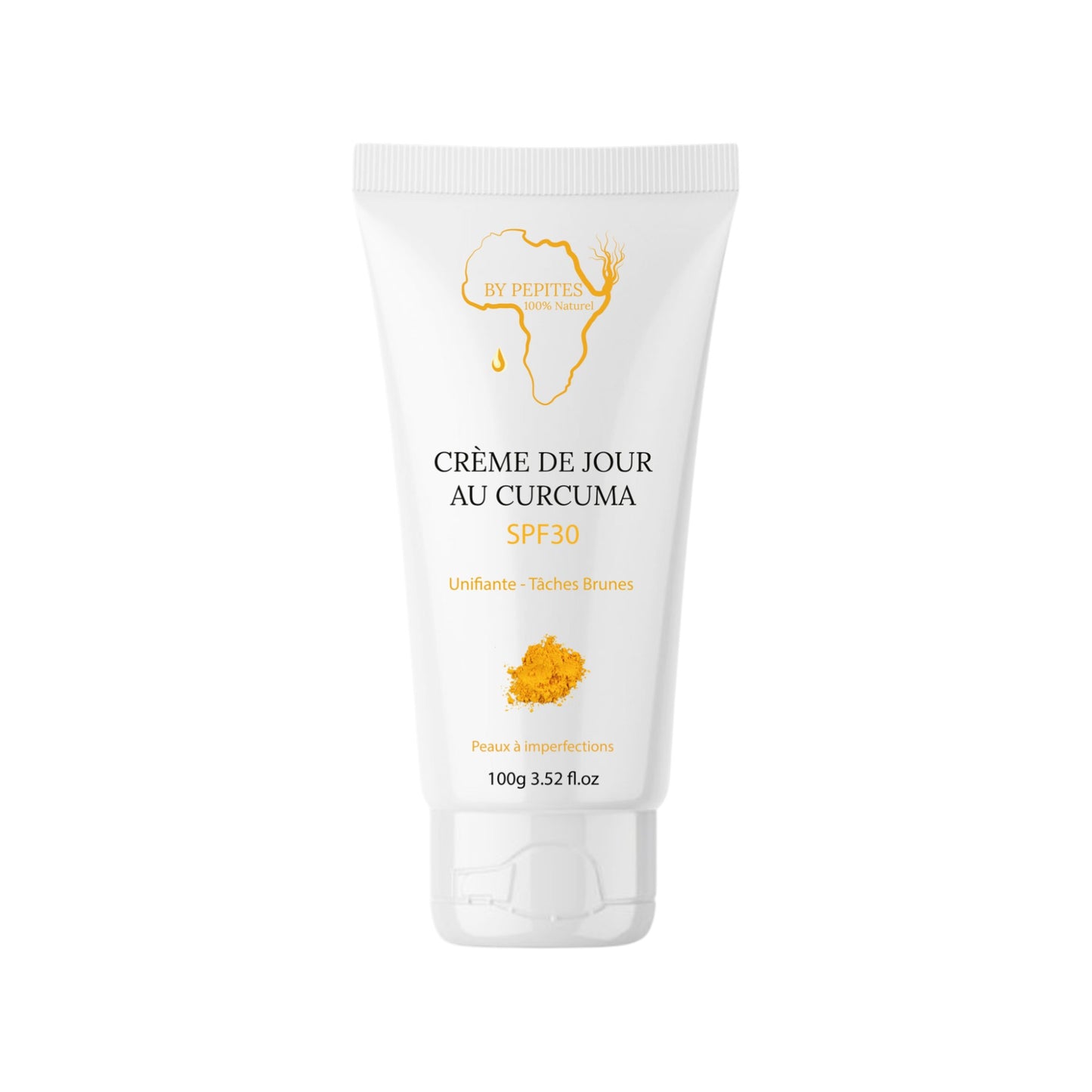 🧴 CRÈME DE JOUR SOLAIRE – CURCUMA SPF30 - Anti tâches pigmentaires