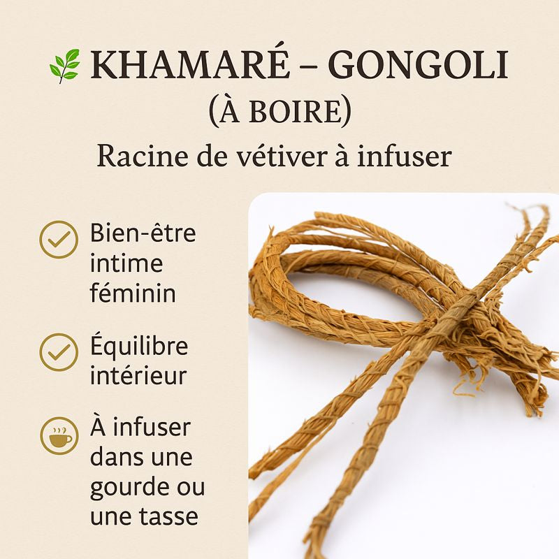 Khamaré Gongoli – Racine de Vétiver (à boire)