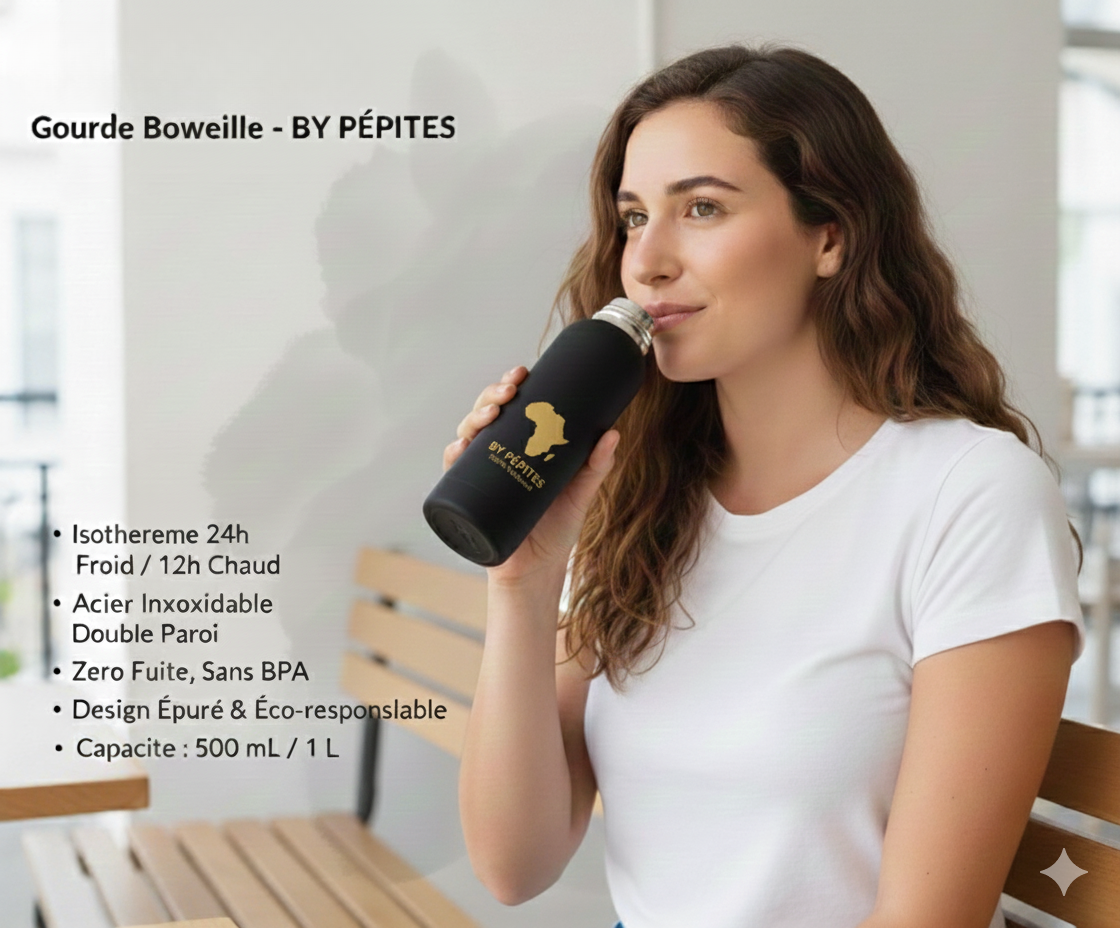 Boweille Noir - Gourde Tendance 500 ml