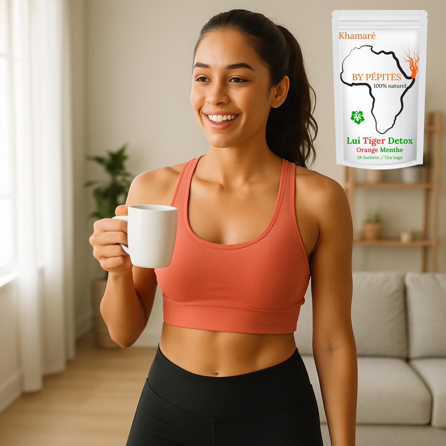 LUI TIGER DETOX – Thé Minceur & Vitalité (Parfum Orange Menthe