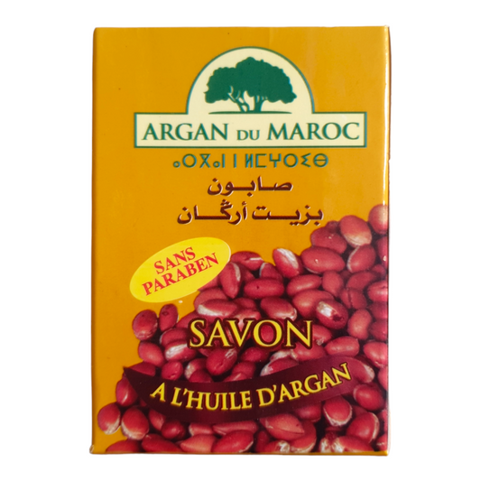 Savon à L'huile D'argan 100% NATURELLE Riche en acides gras essentiels et en Vitamine E