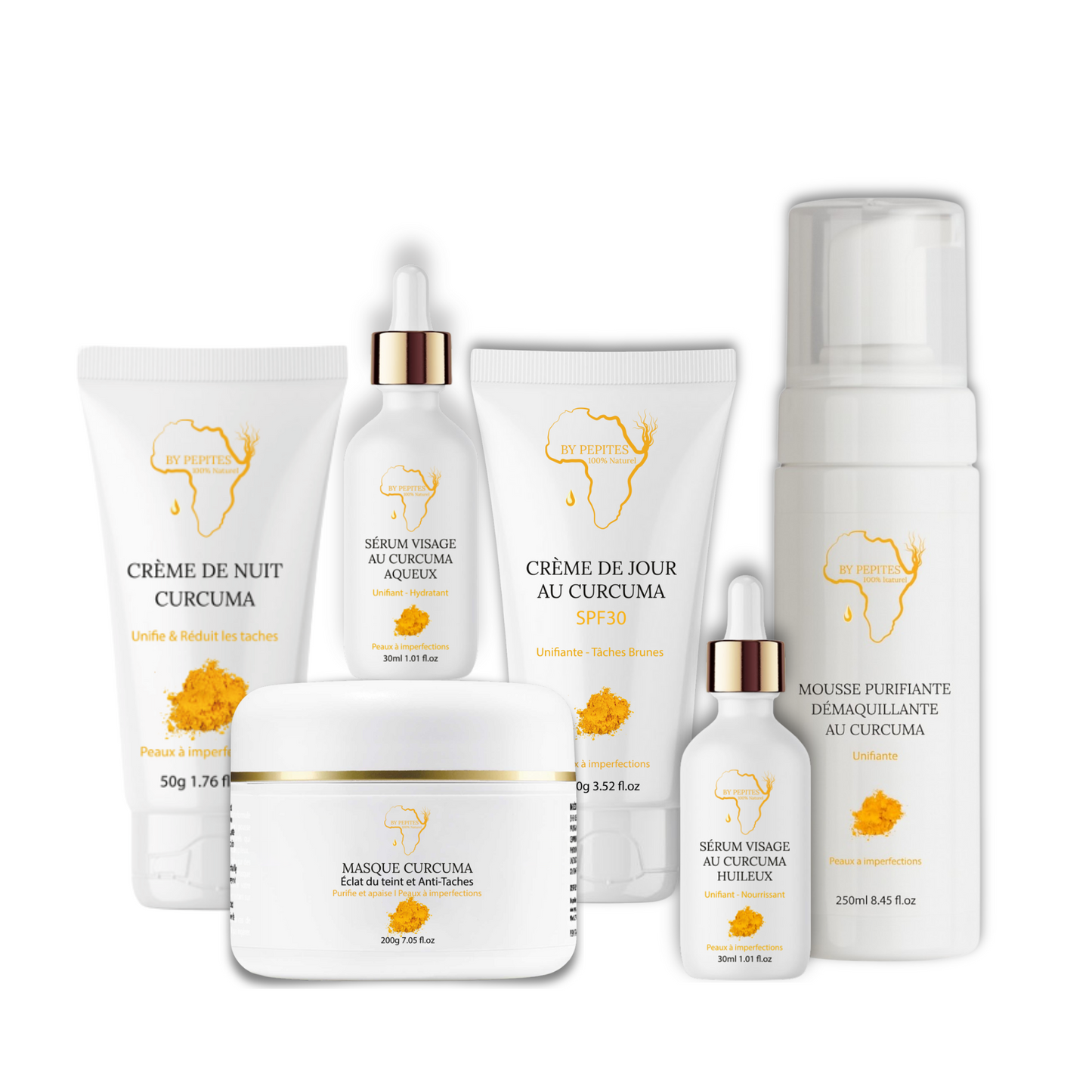 Routine Curcuma Anti-Taches & Acné Visage